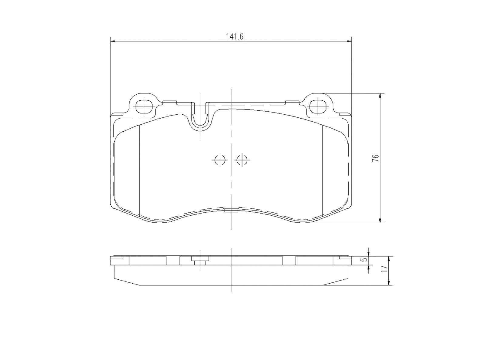 Brake Pad Set, disc brake (AZMT-44-022-1302)