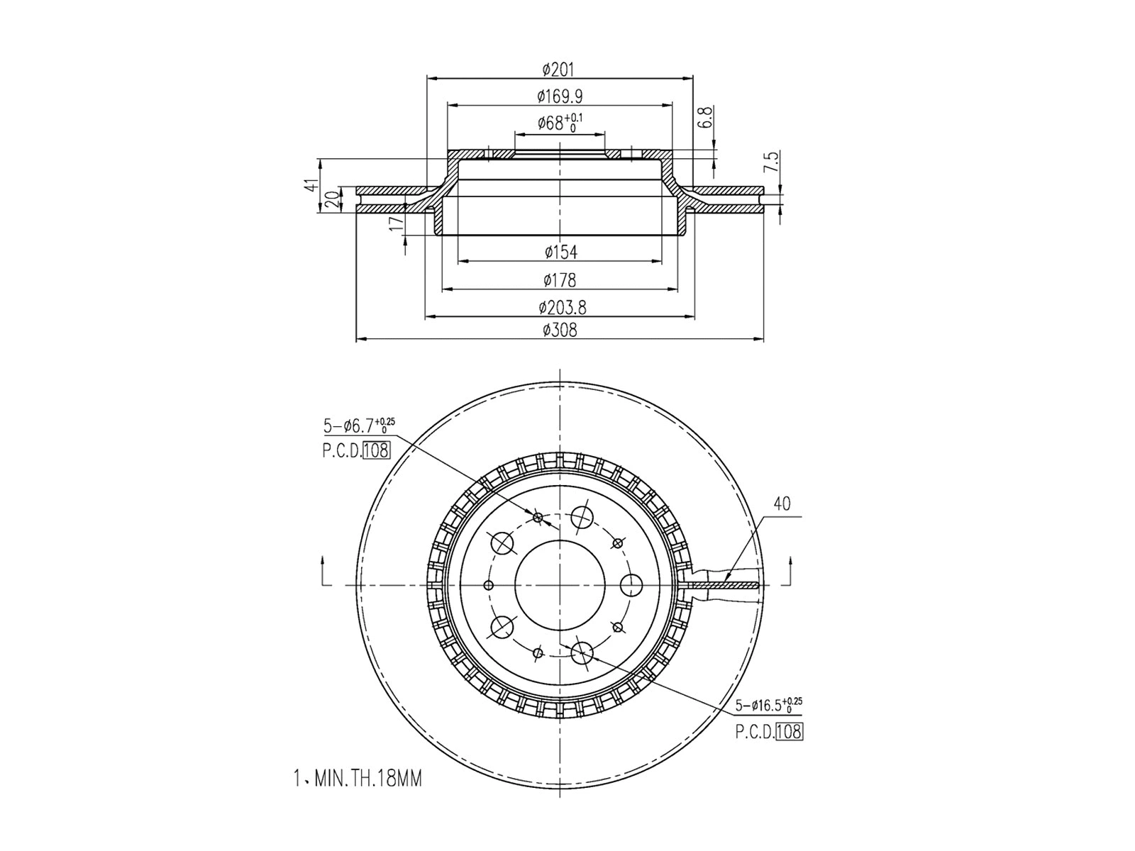 Brake Disc (AZMT-44-024-1276)