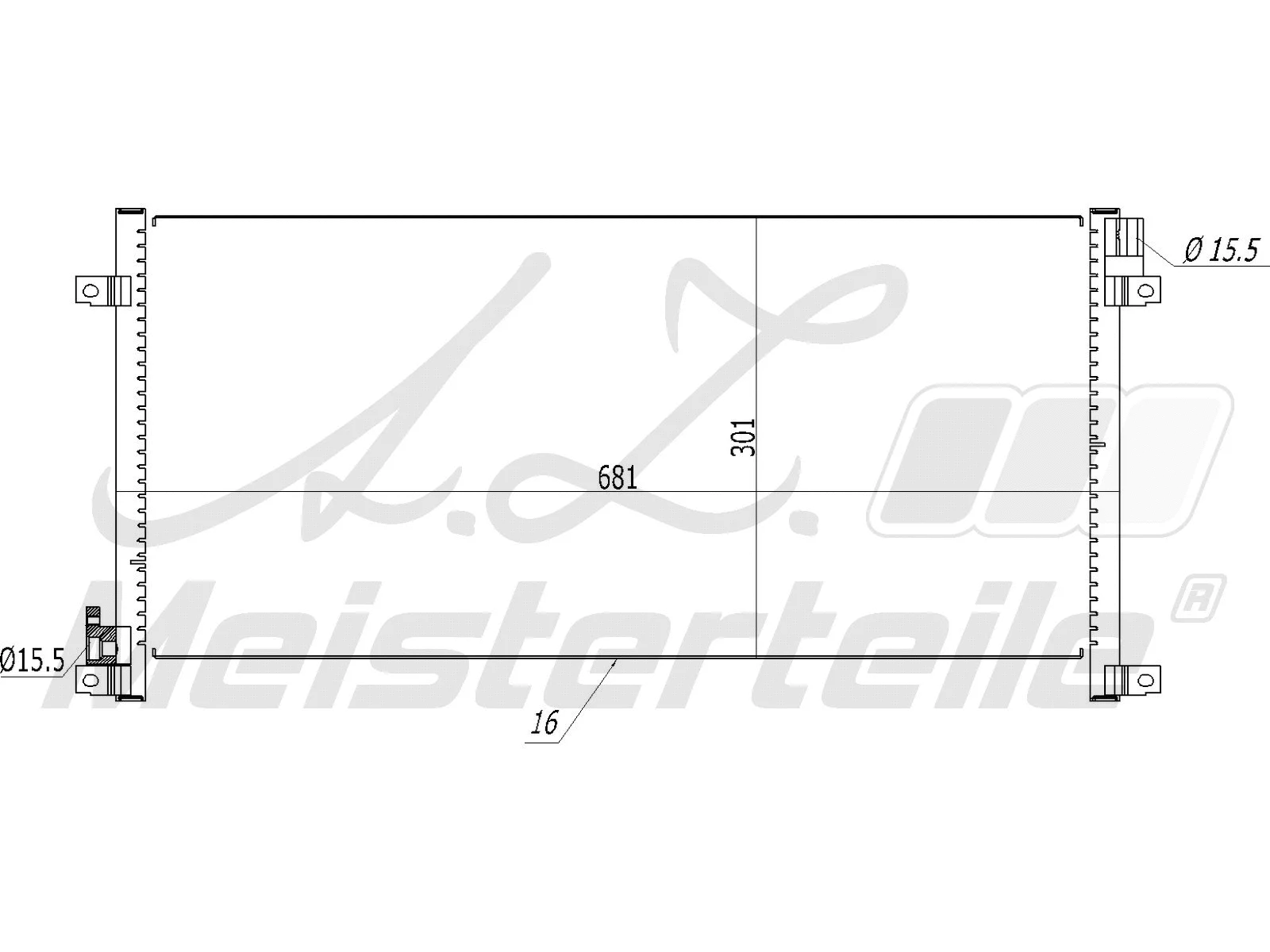 Condenser, air conditioning (AZMT-45-030-1367)