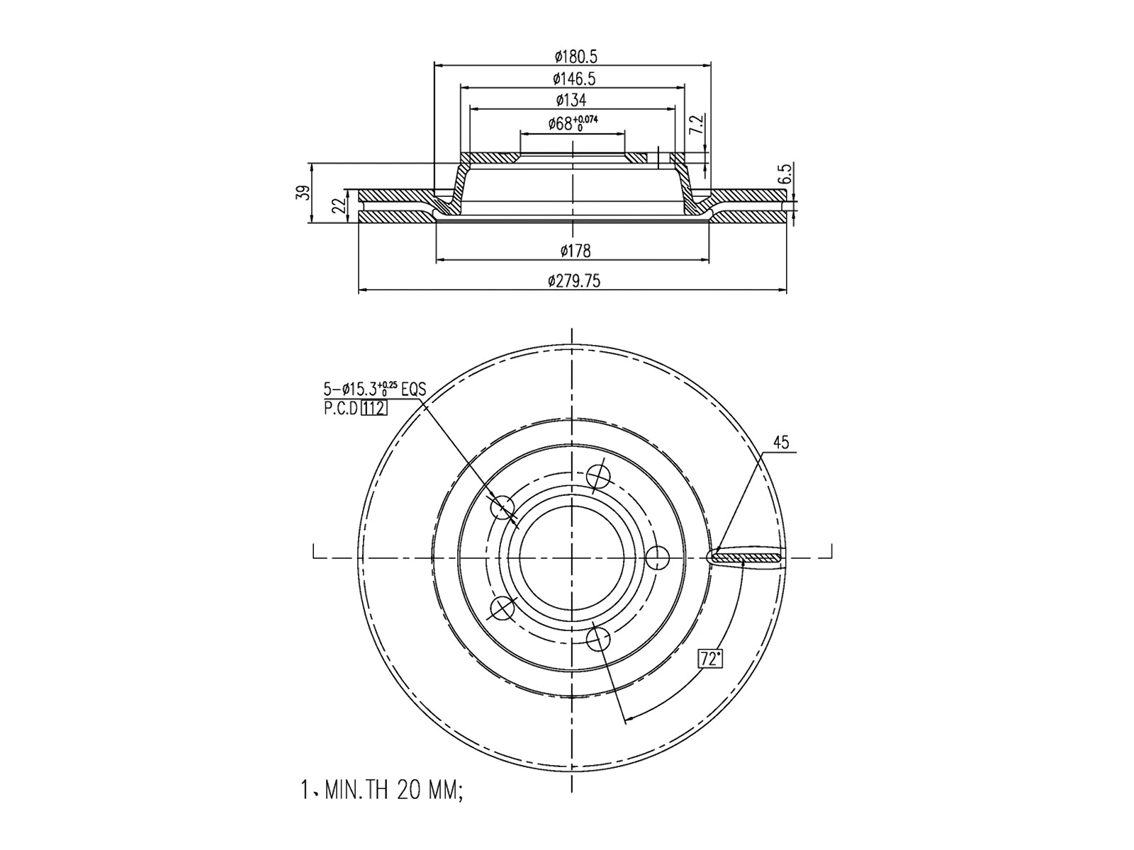 Brake Disc (AZMT-44-024-1361)