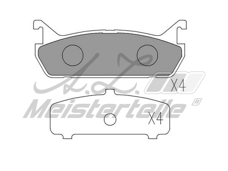 Brake Pad Set, disc brake (AZMT-44-022-2408)