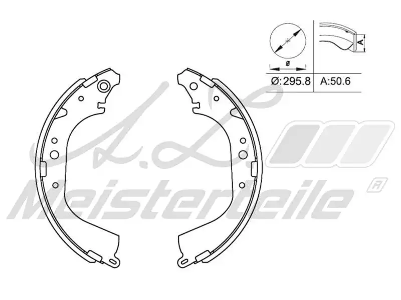 Brake Shoe Set (AZMT-44-026-1130)