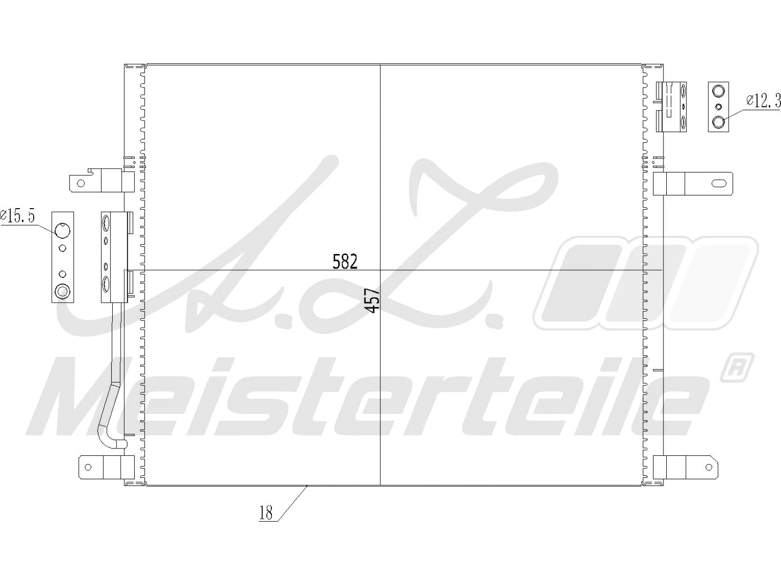 Condenser, air conditioning (AZMT-45-030-1246)