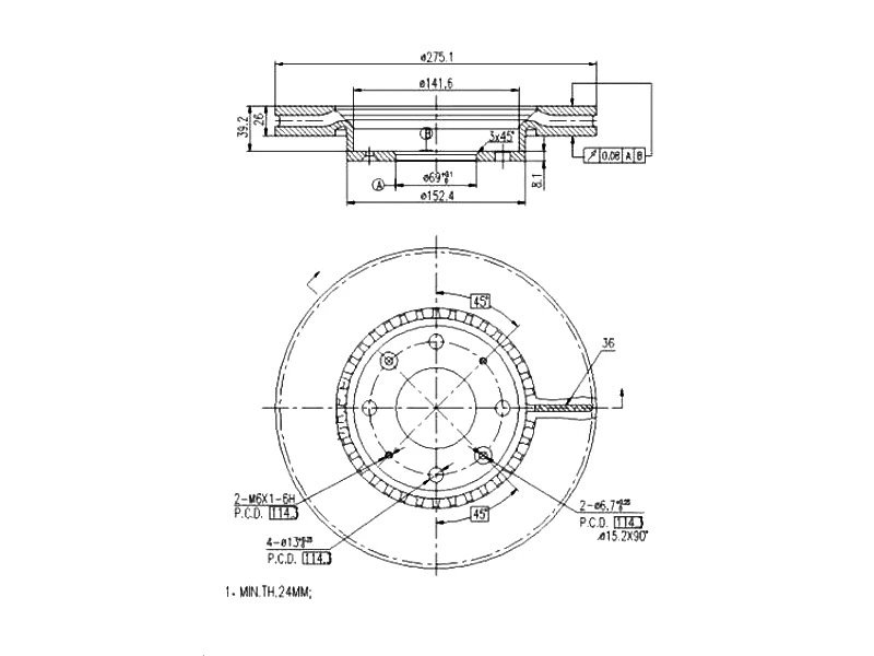 Brake Disc (AZMT-44-024-1261)