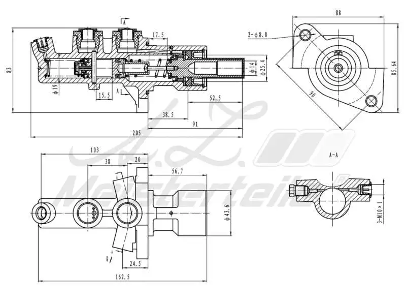 Brake Master Cylinder (AZMT-44-110-1107)