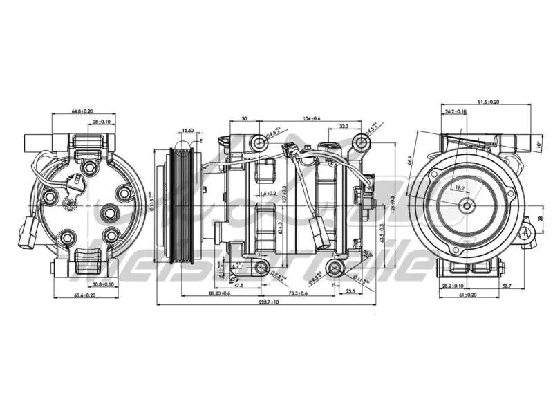 Compressor, air conditioning (AZMT-45-041-1101)