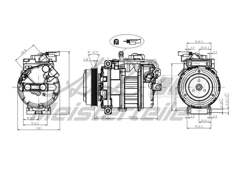 Compressor, air conditioning (AZMT-45-041-1065)
