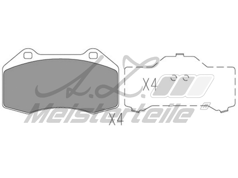 Brake Pad Set, disc brake (AZMT-44-022-1734)