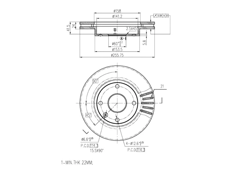 Brake Disc (AZMT-44-024-1157)
