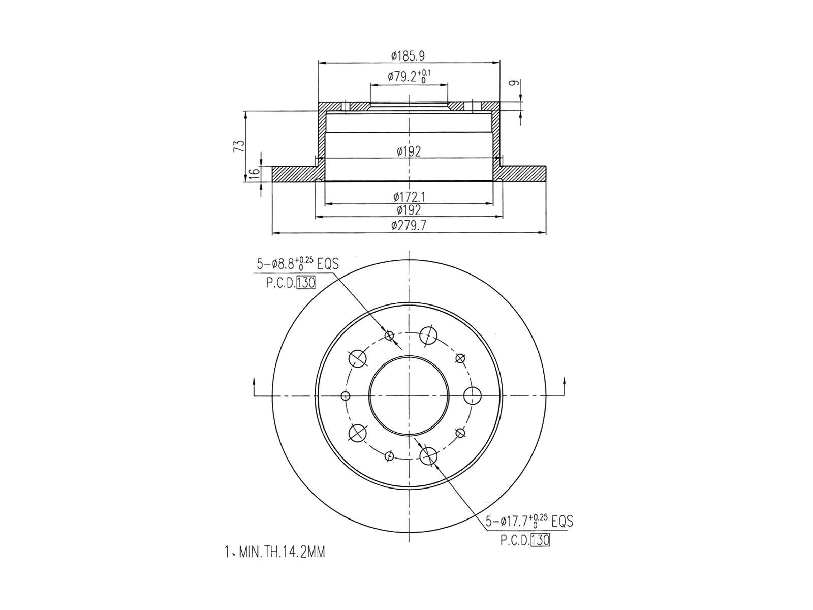 Brake Disc (AZMT-44-024-1082)