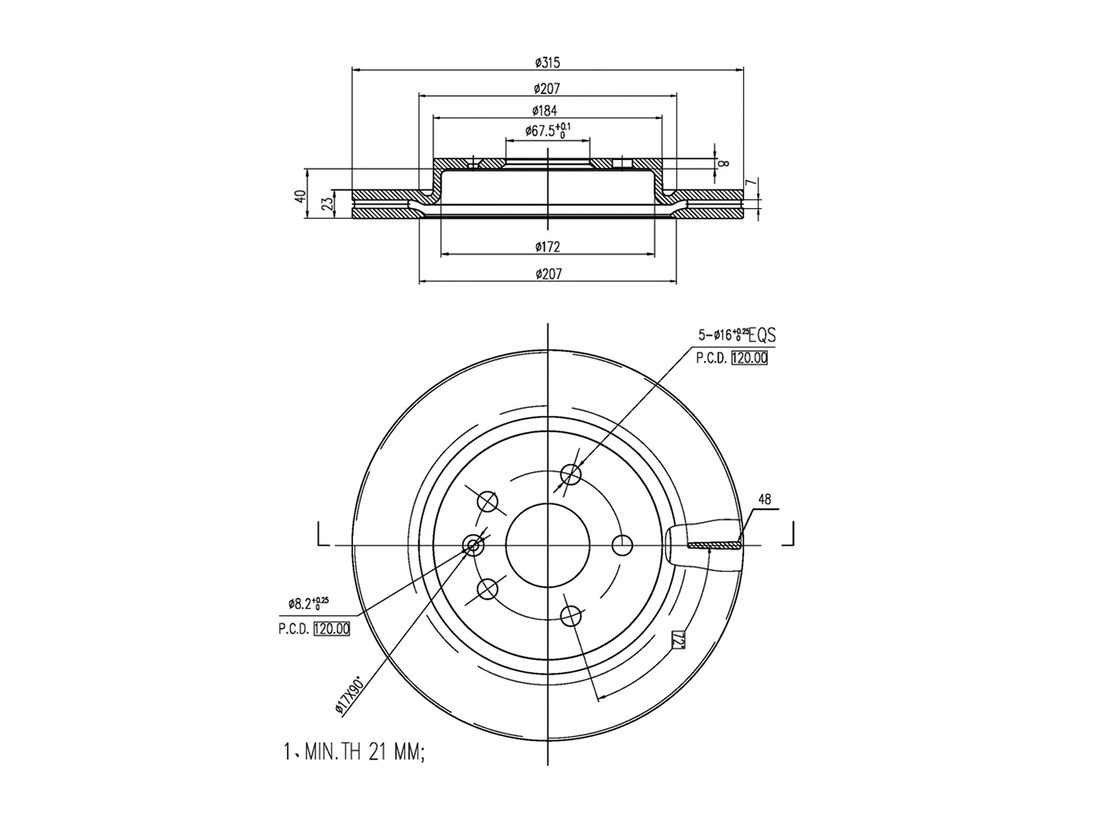 Brake Disc (AZMT-44-024-1398)