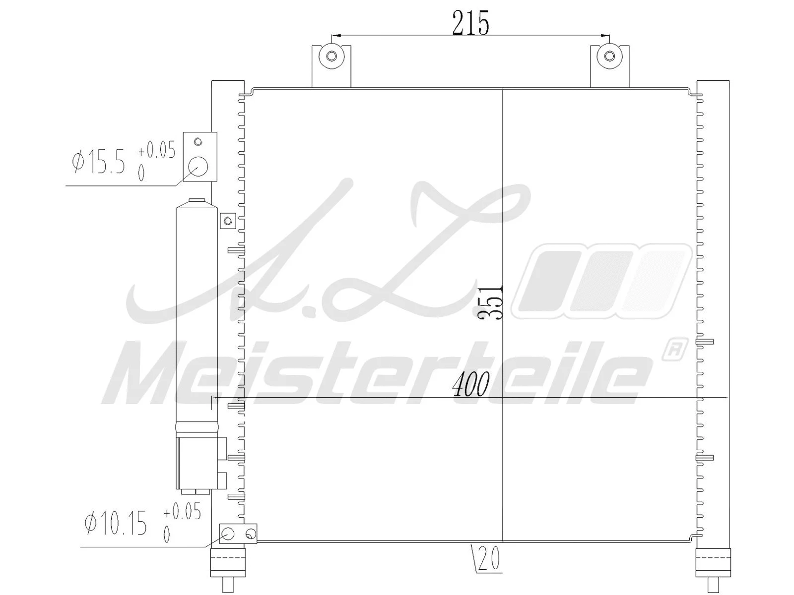 Condenser, air conditioning (AZMT-45-030-1585)