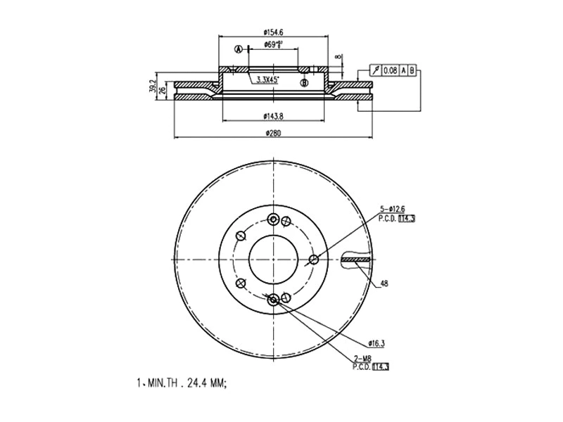Brake Disc (AZMT-44-024-1315)