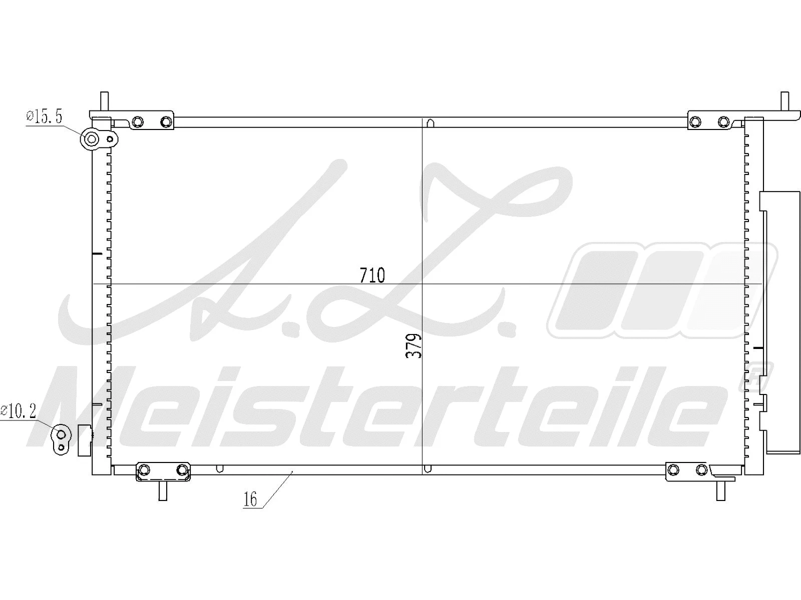 Condenser, air conditioning (AZMT-45-030-1025)
