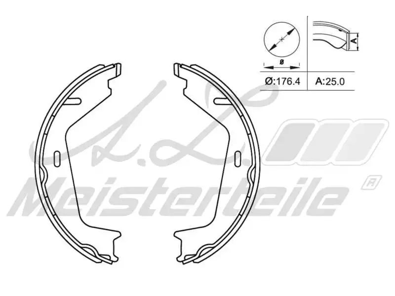 Brake Shoe Set (AZMT-44-026-1079)