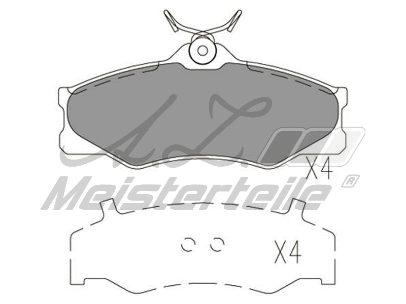 Brake Pad Set, disc brake (AZMT-44-022-1600)