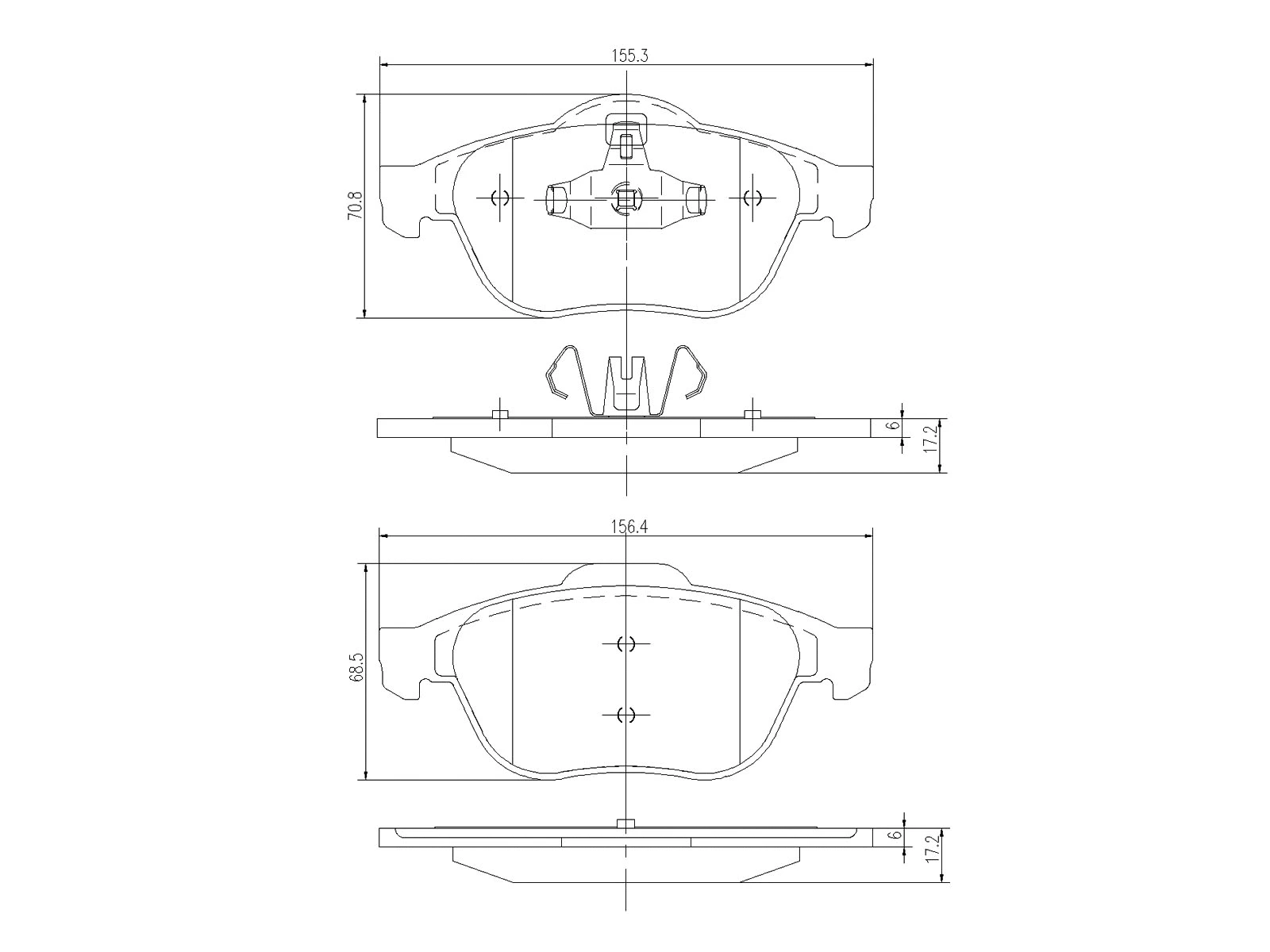 Brake Pad Set, disc brake (AZMT-44-022-1141)