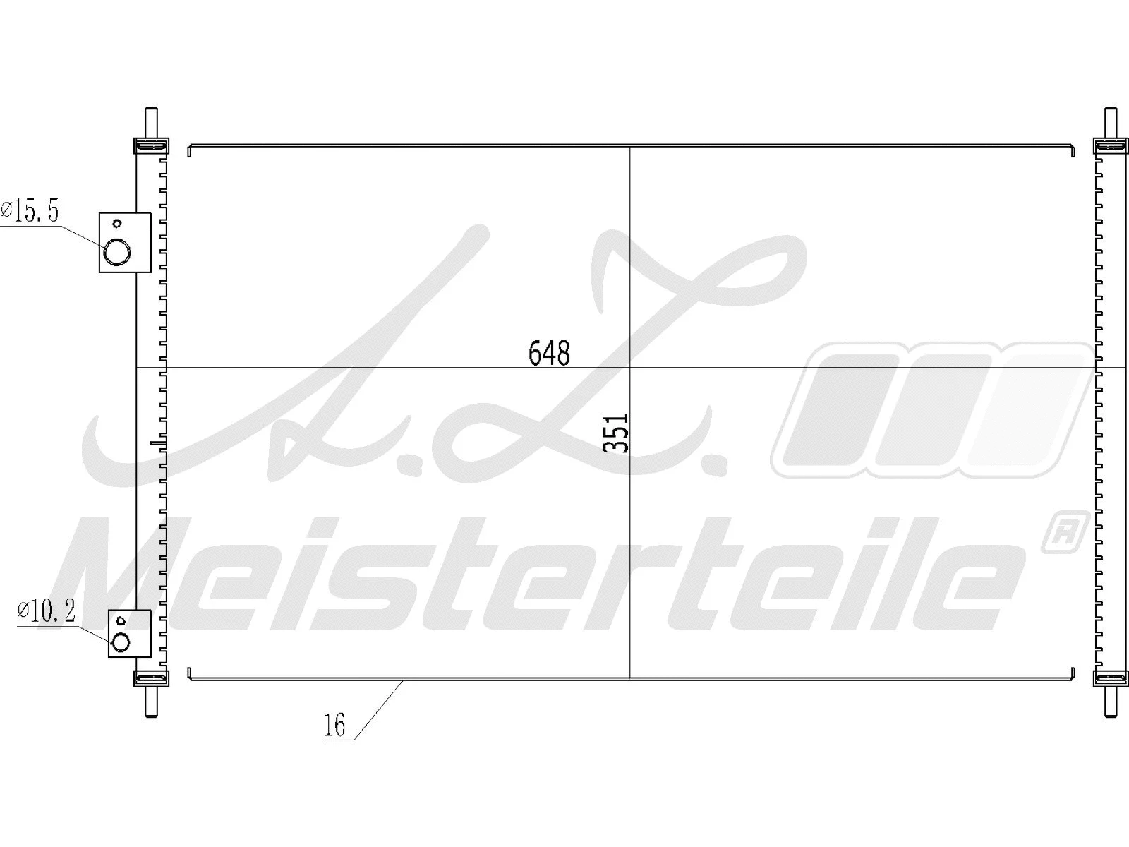 Condenser, air conditioning (AZMT-45-030-1017)
