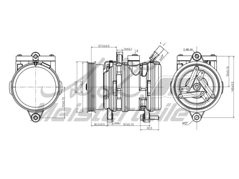 Compressor, air conditioning (AZMT-45-041-1079)