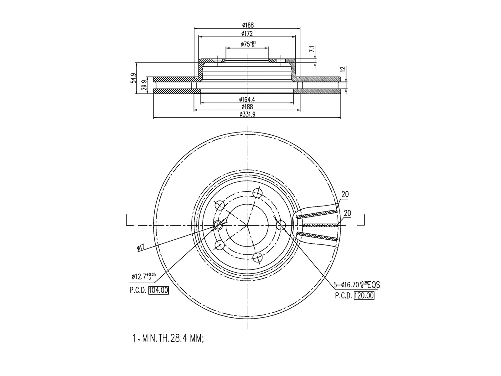Brake Disc (AZMT-44-024-1156)