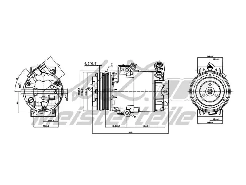 Compressor, air conditioning (AZMT-45-041-1020)