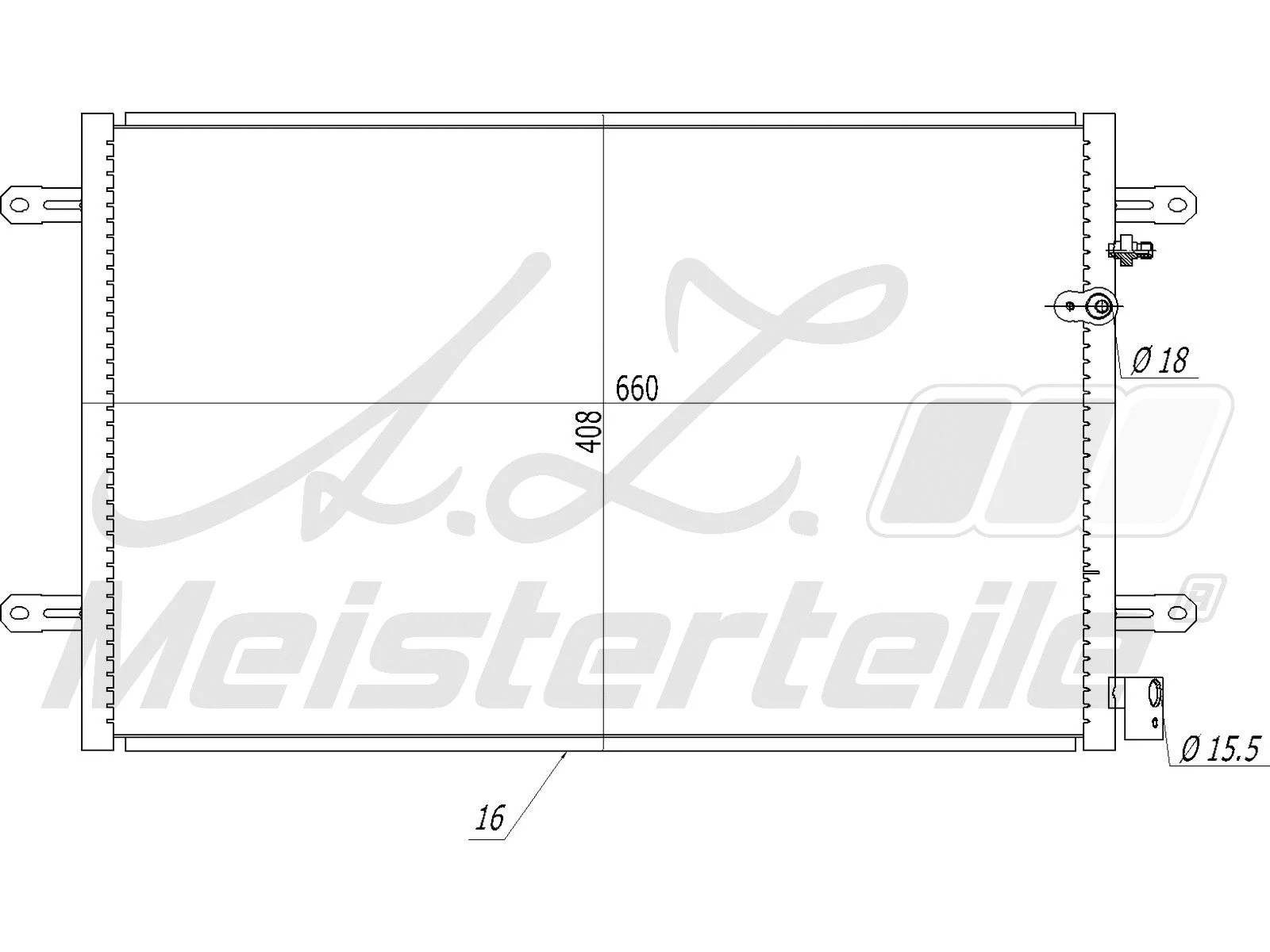 Condenser, air conditioning (AZMT-45-030-1054)