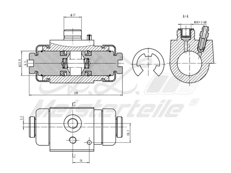Wheel Brake Cylinder (AZMT-44-111-1139)