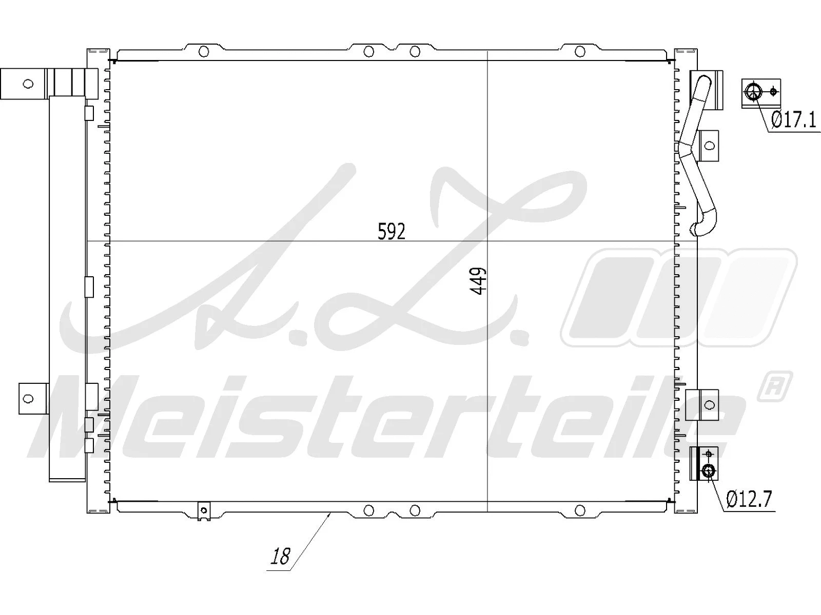 Condenser, air conditioning (AZMT-45-030-1165)