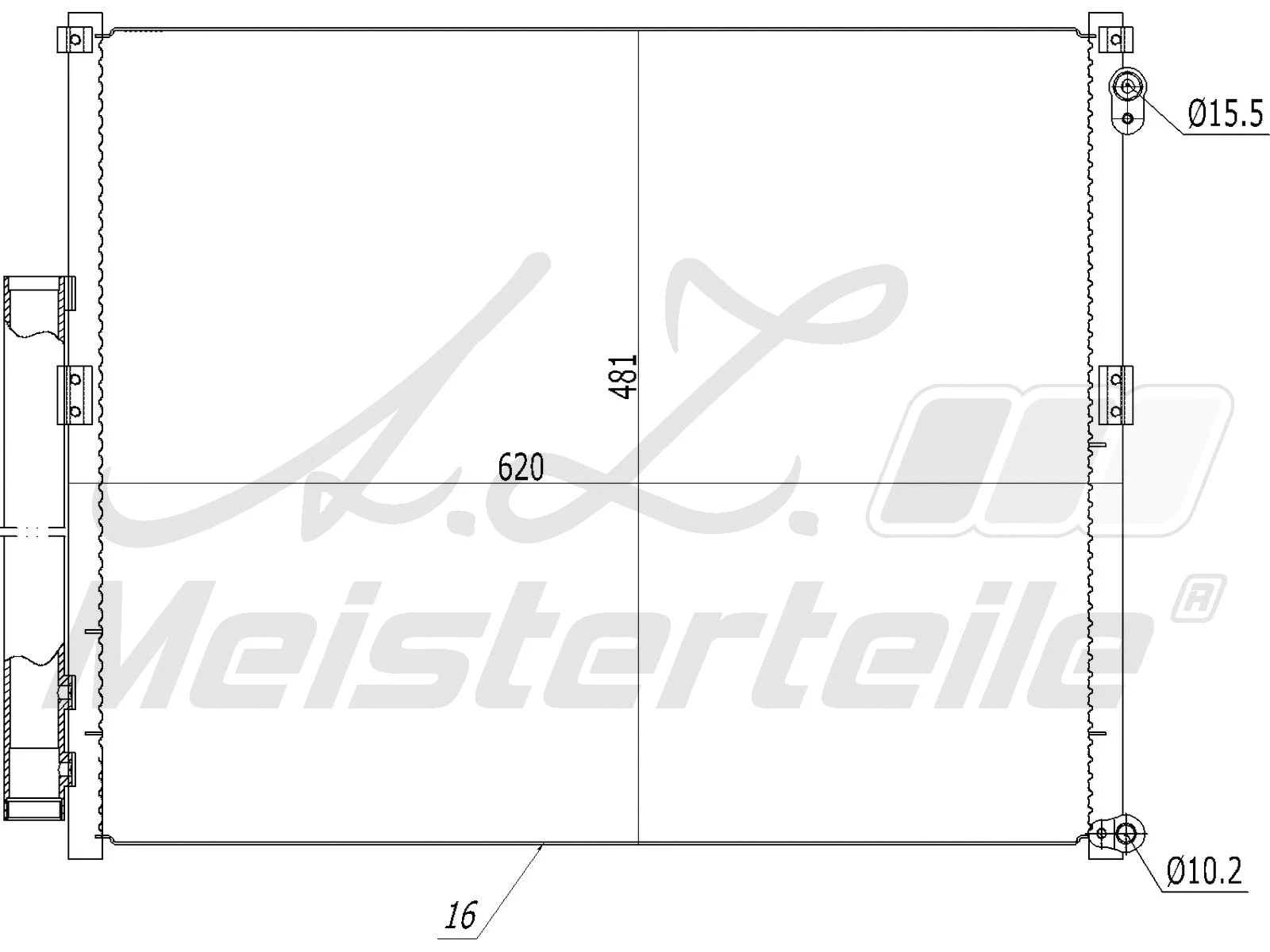 Condenser, air conditioning (AZMT-45-030-1489)