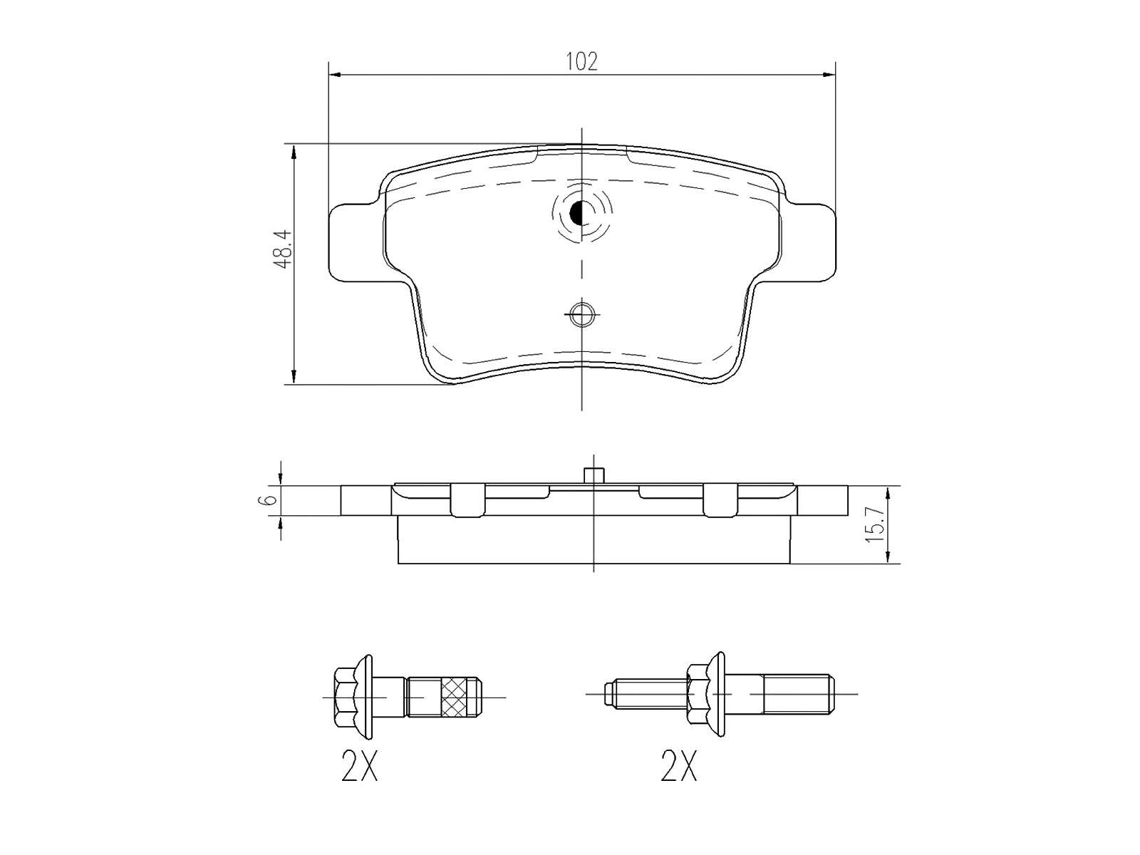 Brake Pad Set, disc brake (AZMT-44-022-1267)