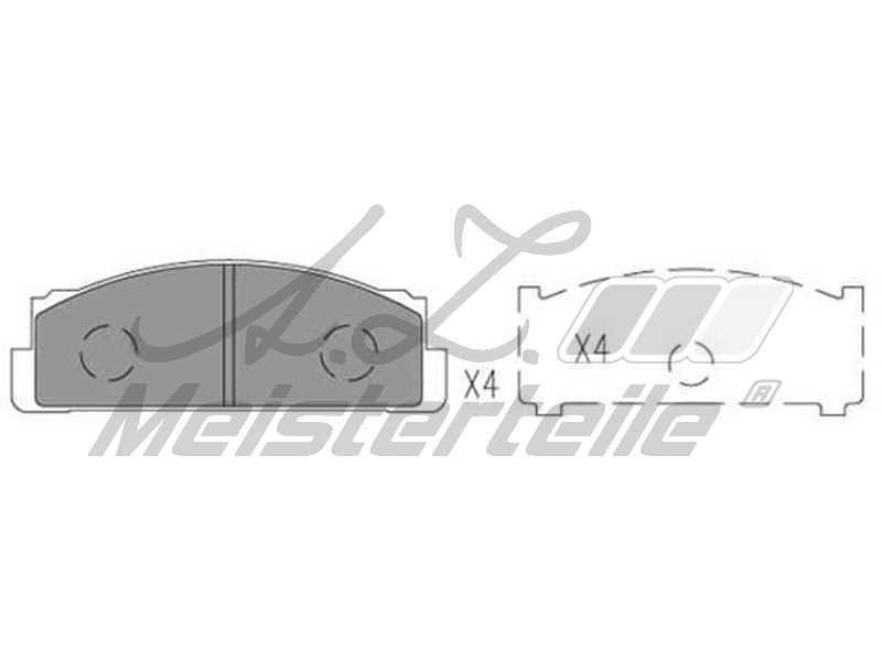 Brake Pad Set, disc brake (AZMT-44-022-2124)