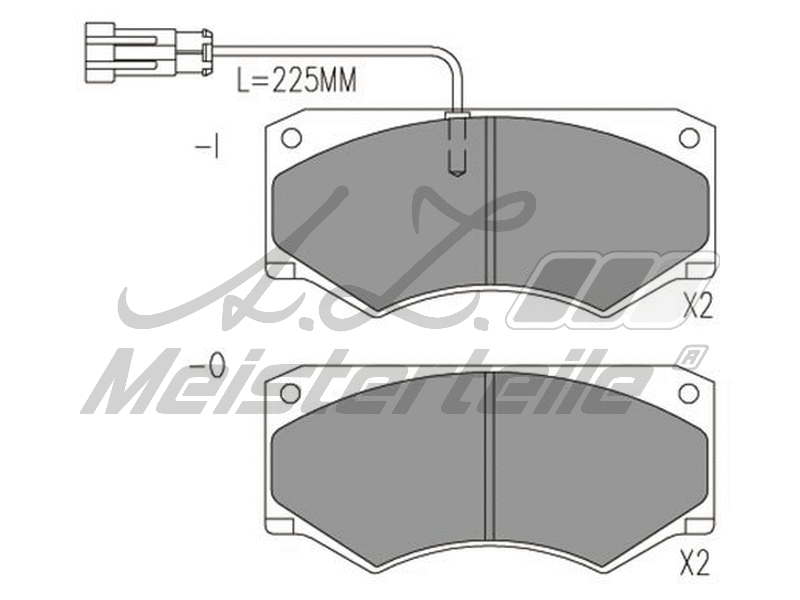 Brake Pad Set, disc brake (AZMT-44-022-1873)