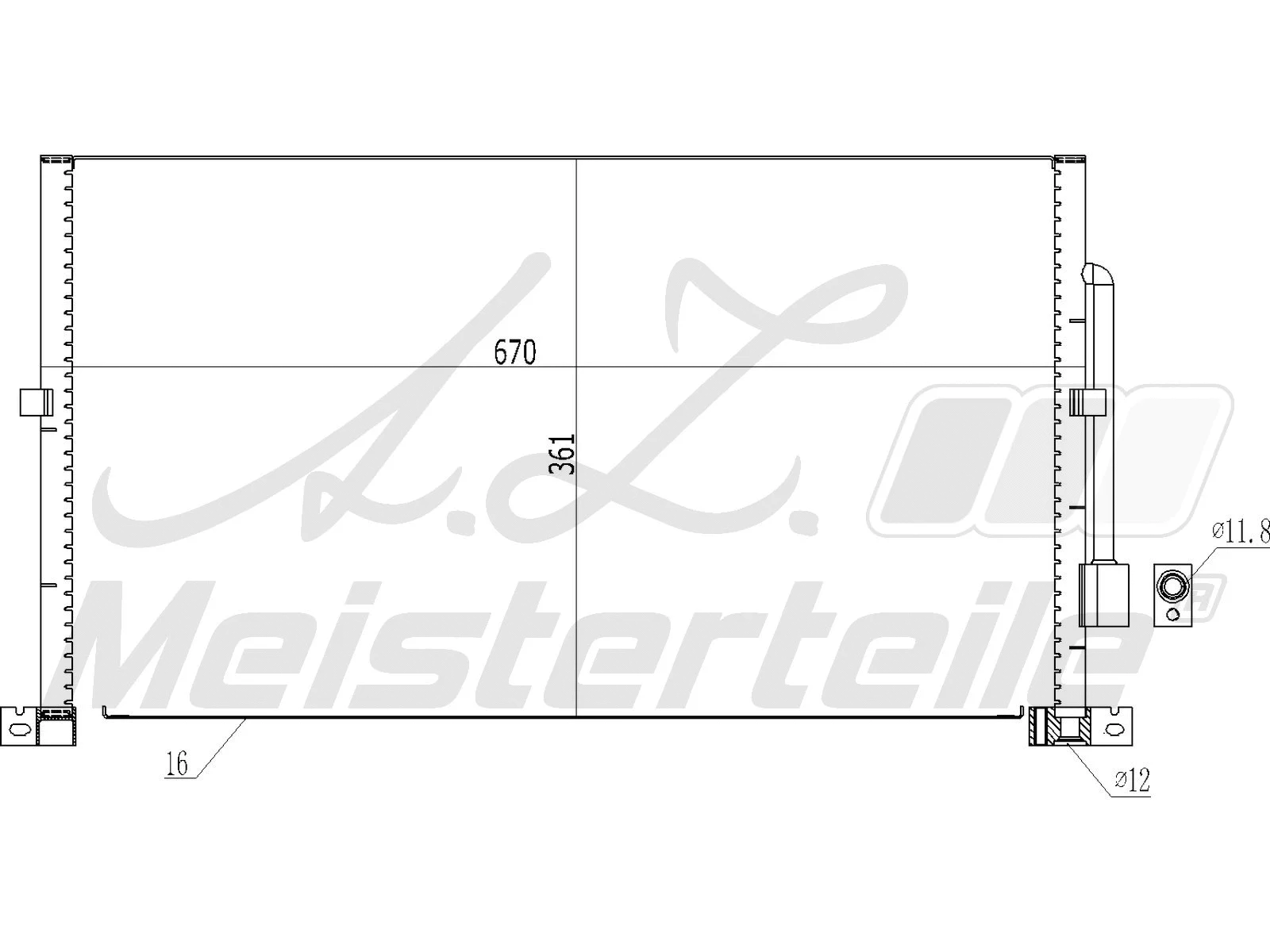 Condenser, air conditioning (AZMT-45-030-1207)