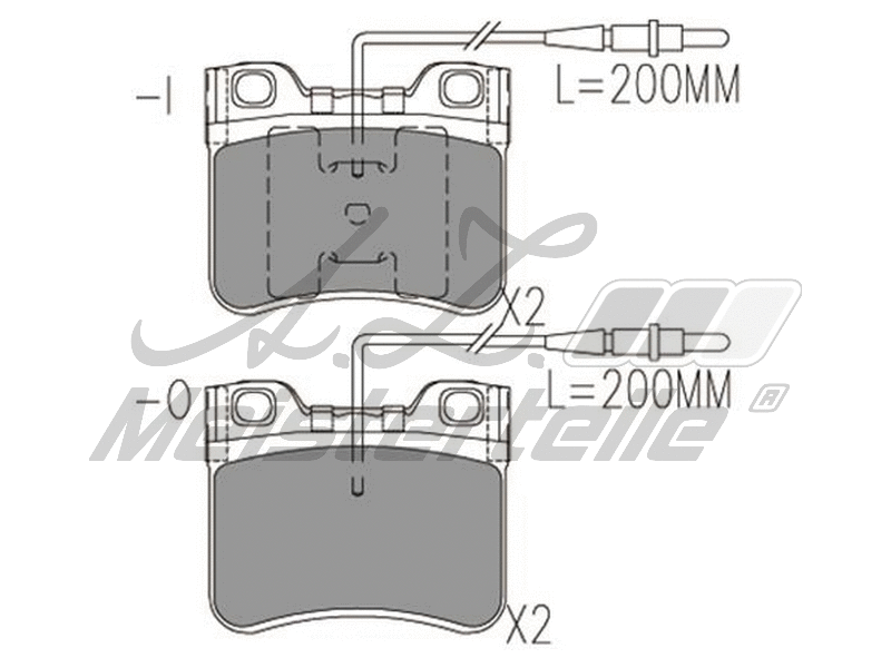 Brake Pad Set, disc brake (AZMT-44-022-2414)