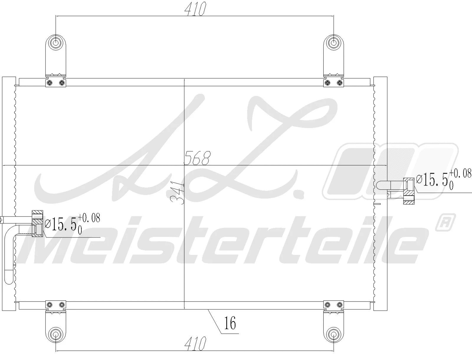 Condenser, air conditioning (AZMT-45-030-1588)