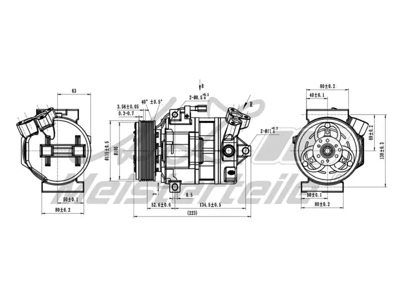 Compressor, air conditioning (AZMT-45-041-1088)