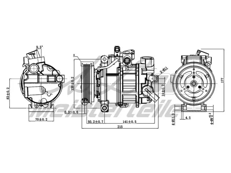 Compressor, air conditioning (AZMT-45-041-1126)