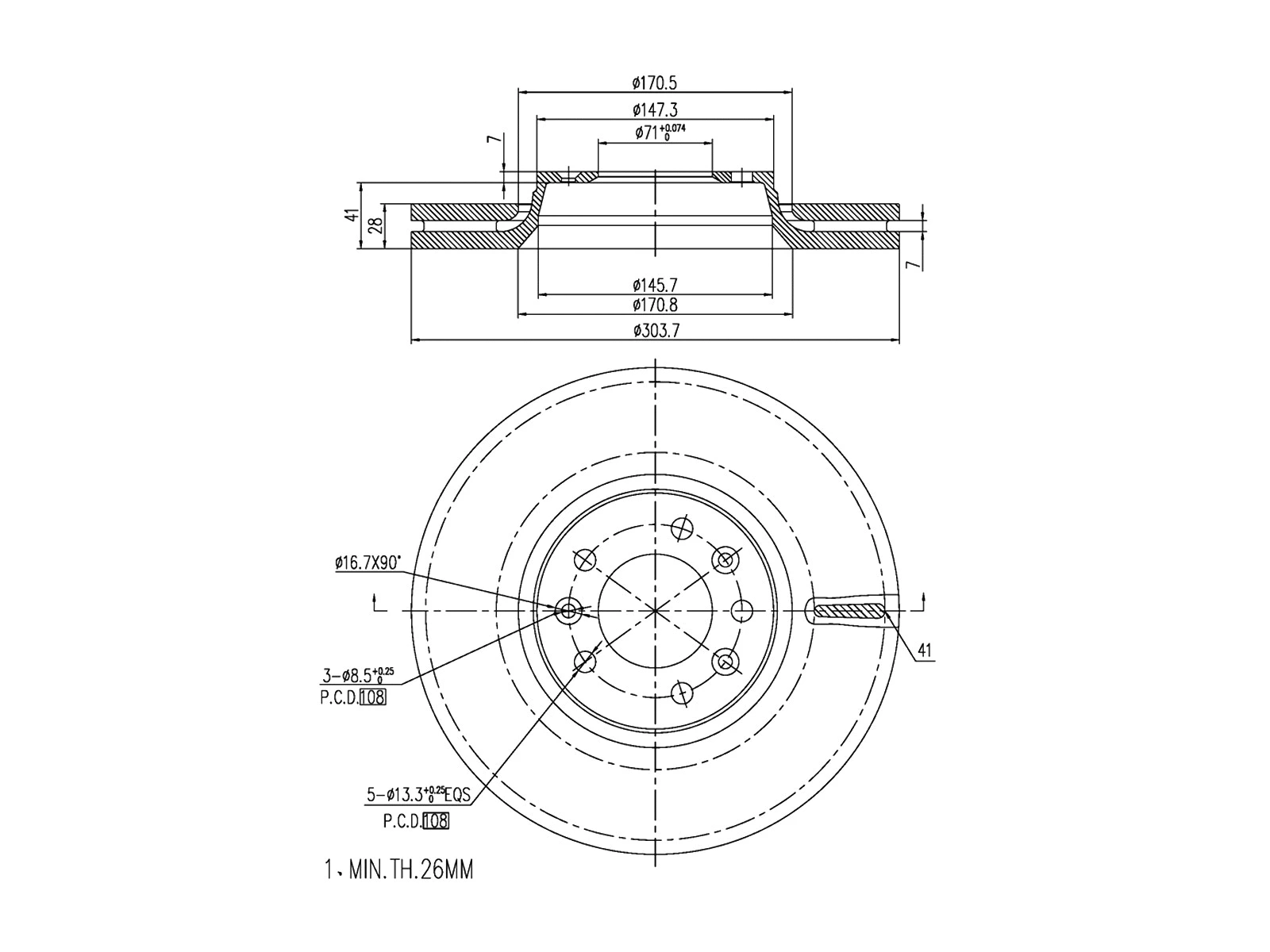 Brake Disc (AZMT-44-024-1311)