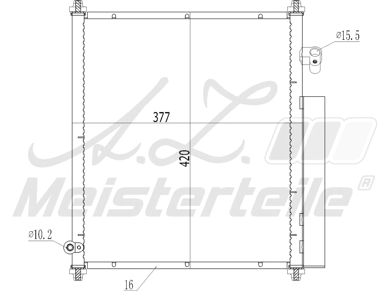 Condenser, air conditioning (AZMT-45-030-1024)