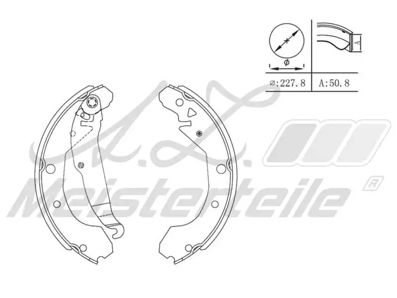 Brake Shoe Set (AZMT-44-026-1486)
