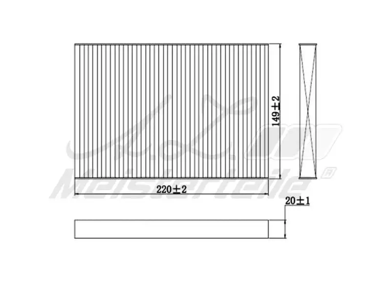 Filter, cabin air (AZMT-41-010-1468)