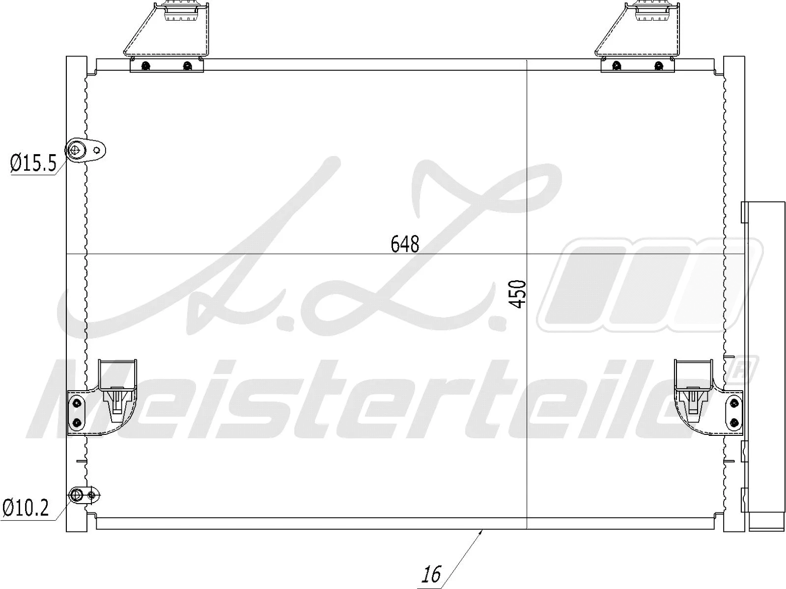 Condenser, air conditioning (AZMT-45-030-1096)