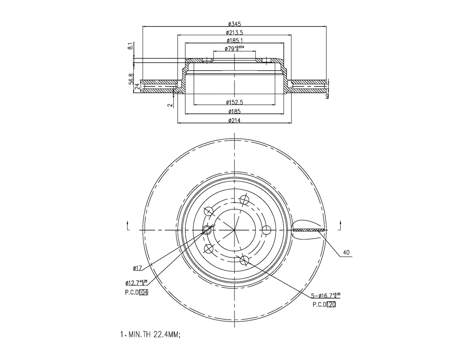 Brake Disc (AZMT-44-024-1418)