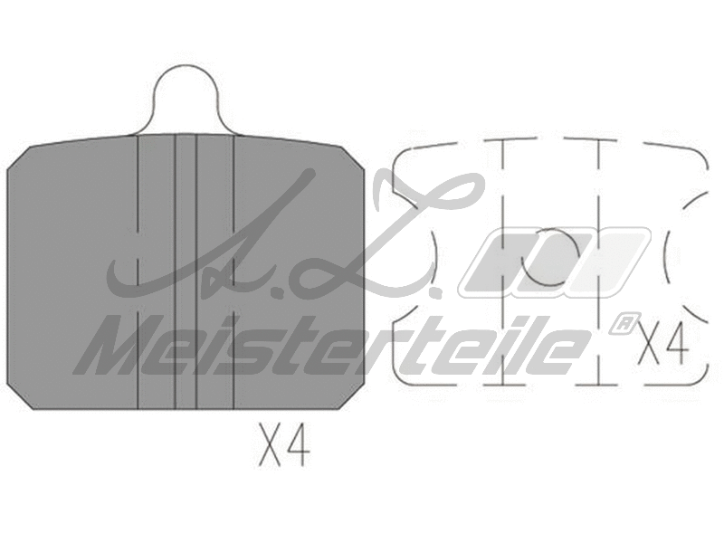 Brake Pad Set, disc brake (AZMT-44-022-1679)