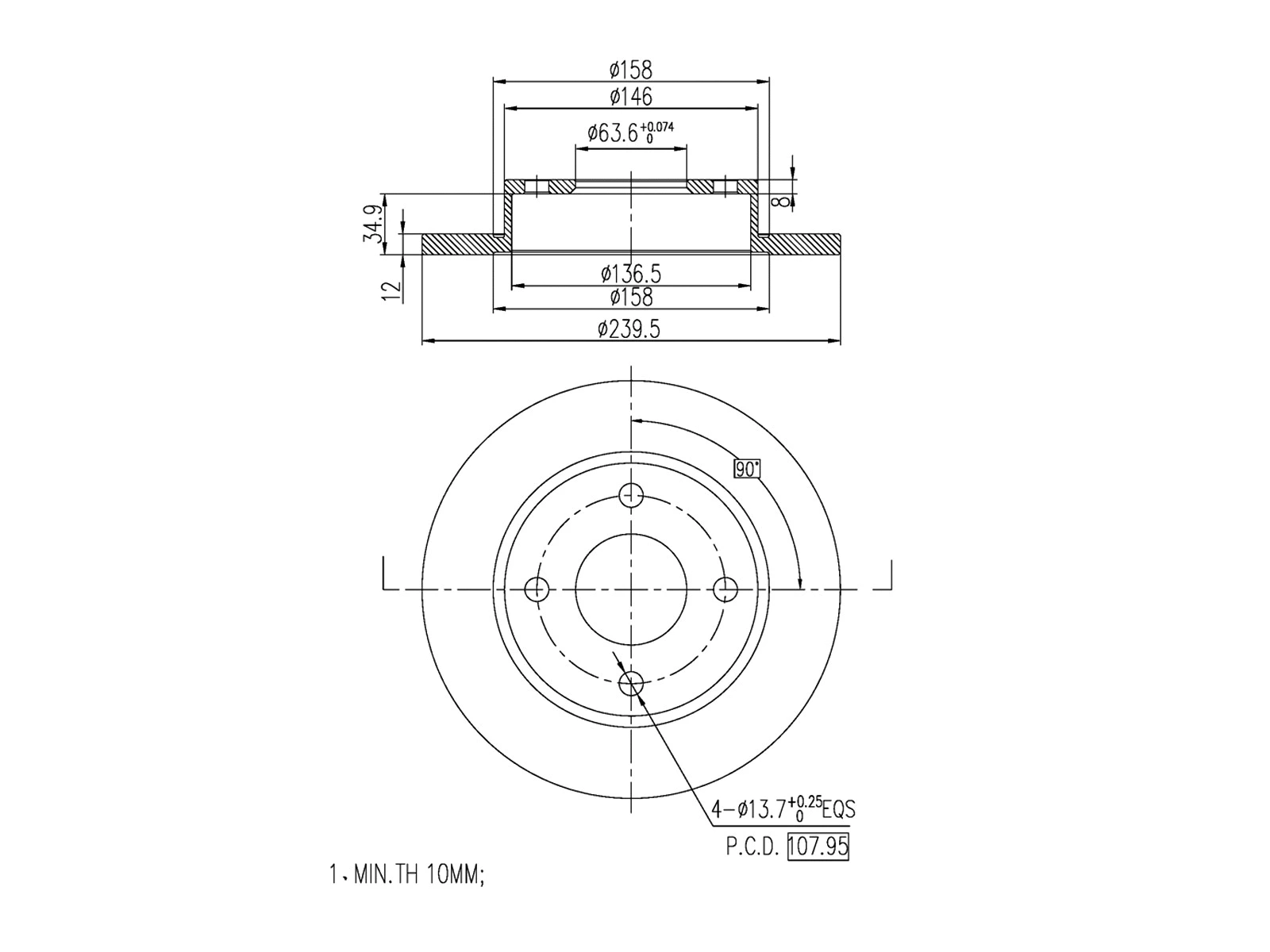 Brake Disc (AZMT-44-024-1513)