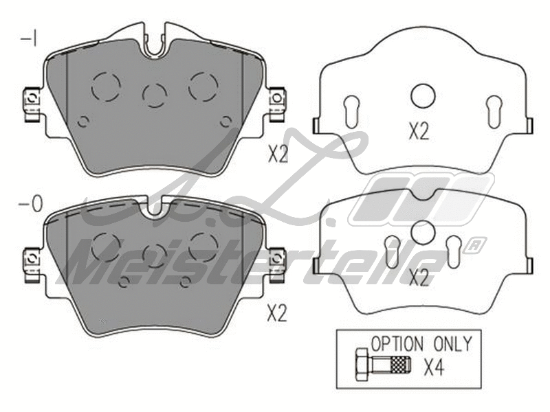 Brake Pad Set, disc brake (AZMT-44-022-1932)
