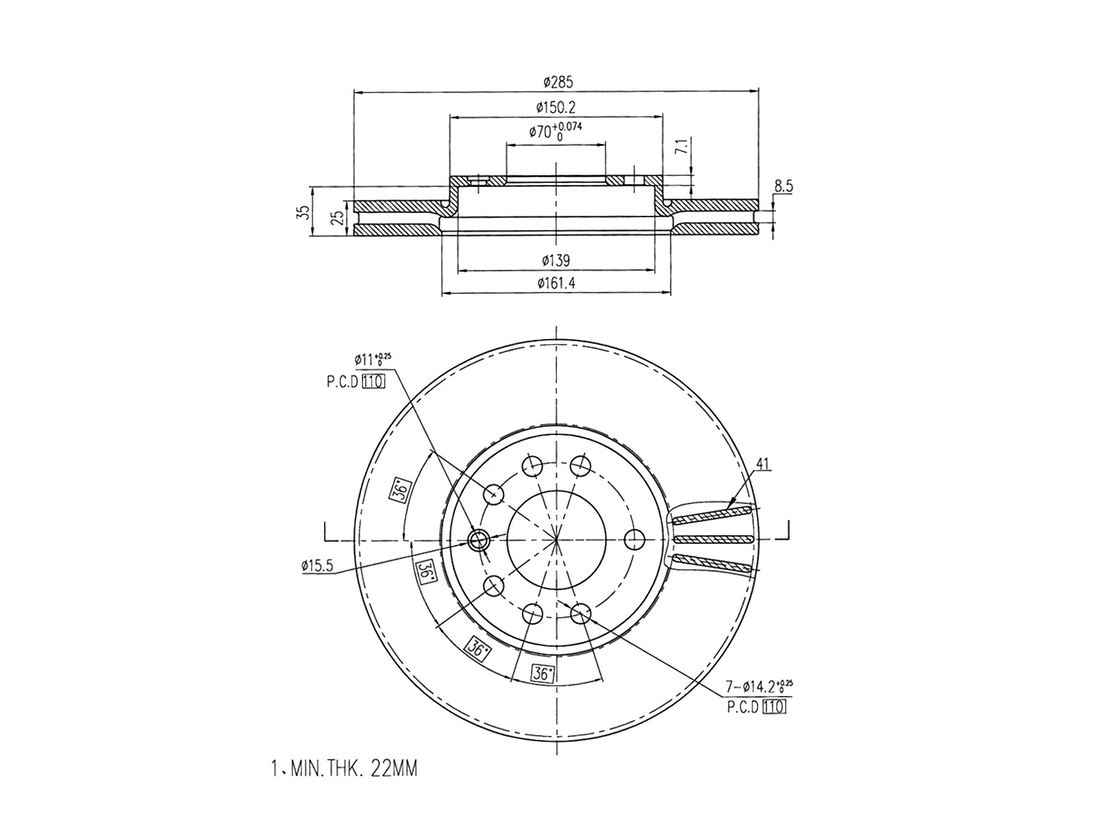 Brake Disc (AZMT-44-024-1113)