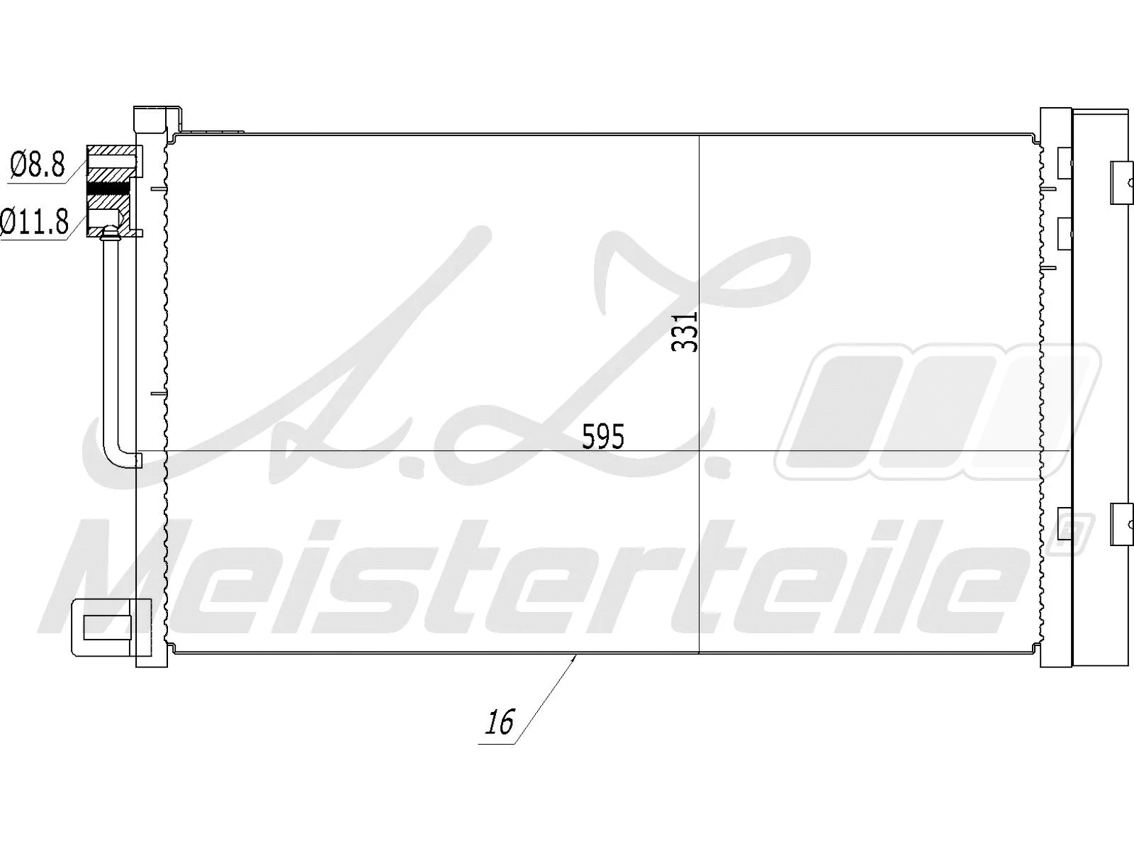 Condenser, air conditioning (AZMT-45-030-1315)
