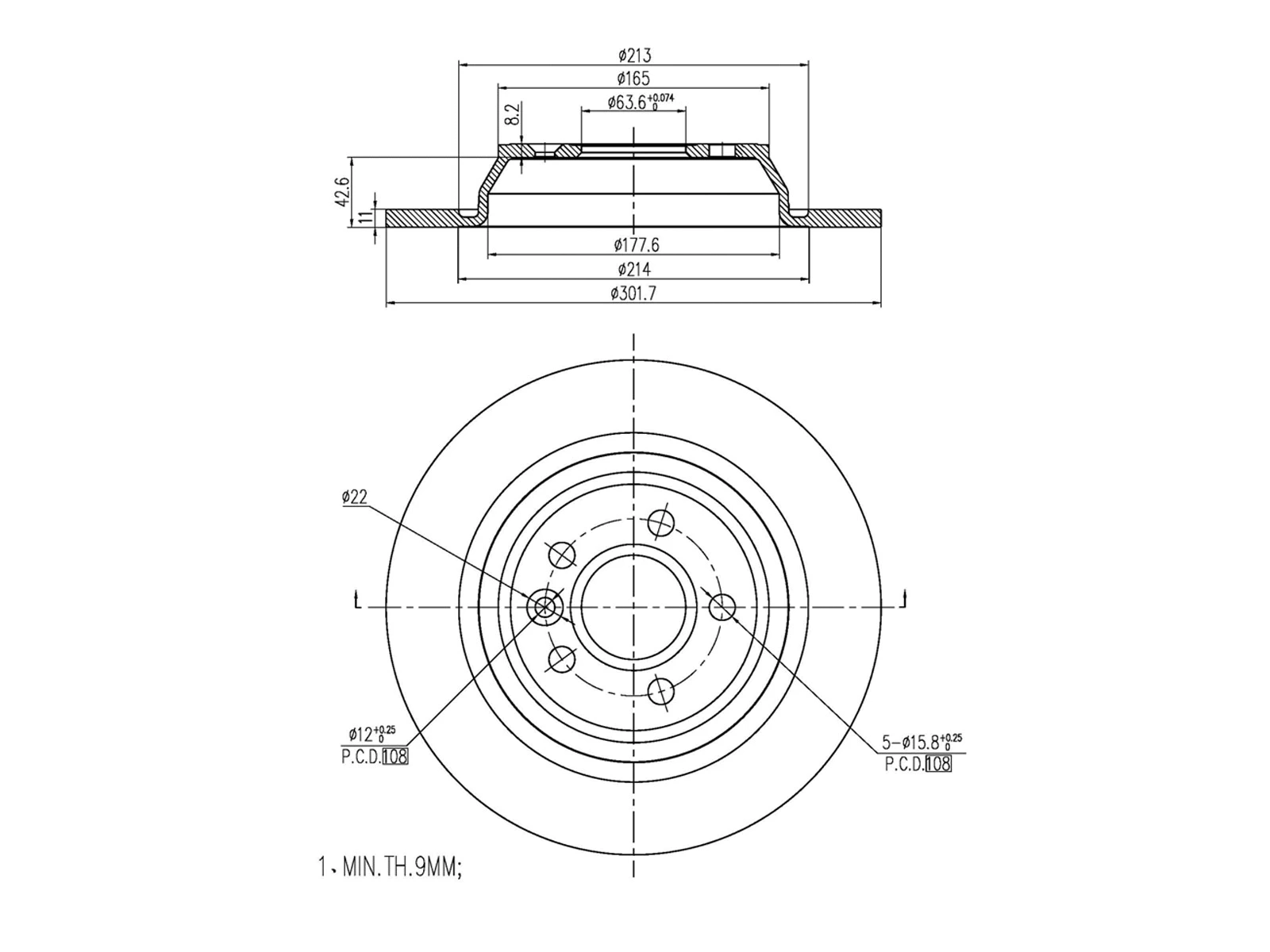 Brake Disc (AZMT-44-024-1312)
