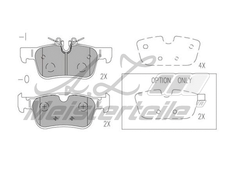 Brake Pad Set, disc brake (AZMT-44-022-1985)